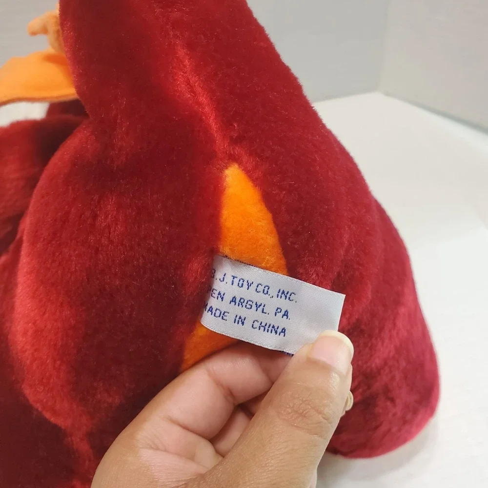 Vintage BJ Toy Red Angry Dragon 6